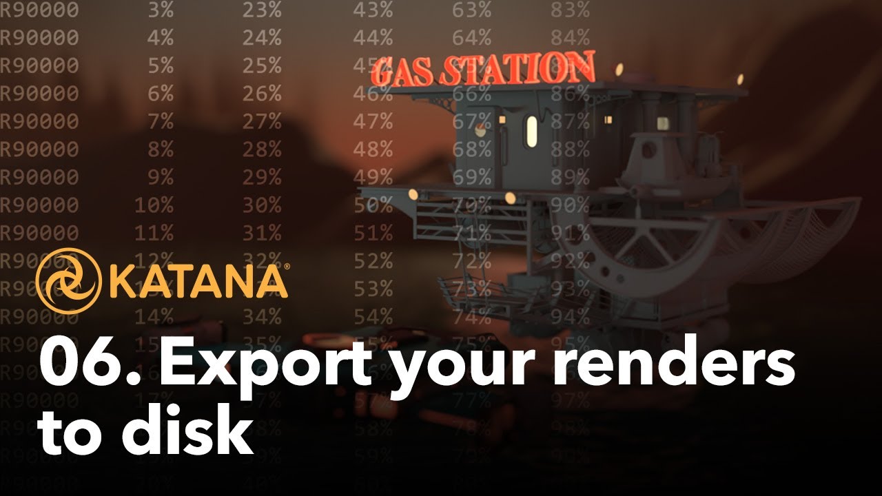 RenderMan Challenge: как начать работу с Katana: экспортируйте свои рендеры на диск