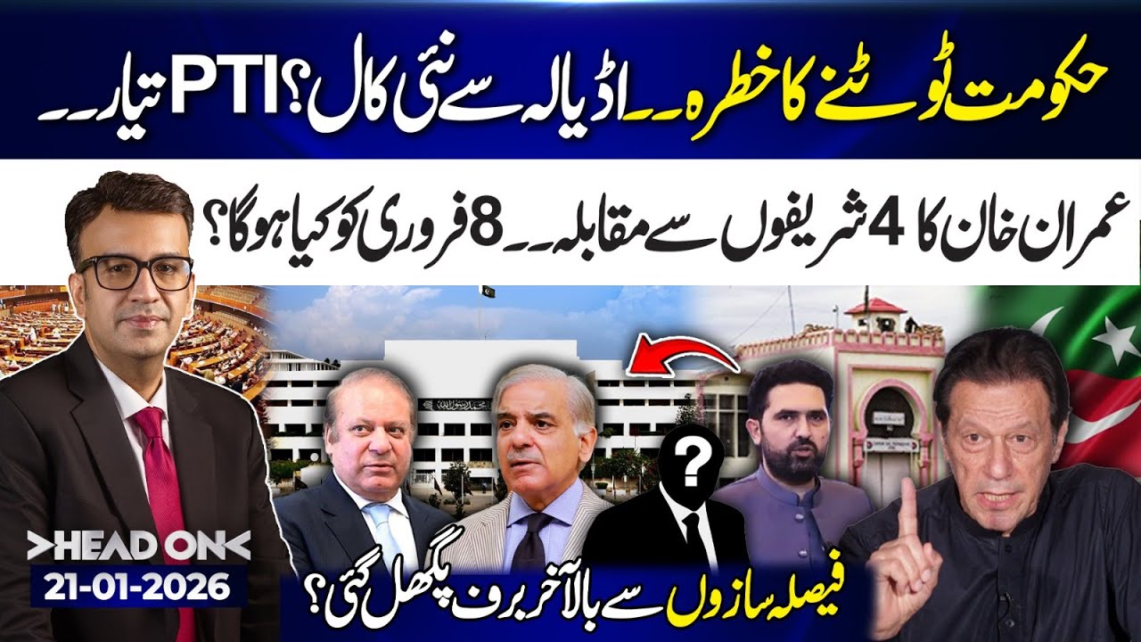 Govt on the Brink? New Call came – PTI Ready, Key Days Ahead! | Head On with Muneeb Farooq | 21 Jan