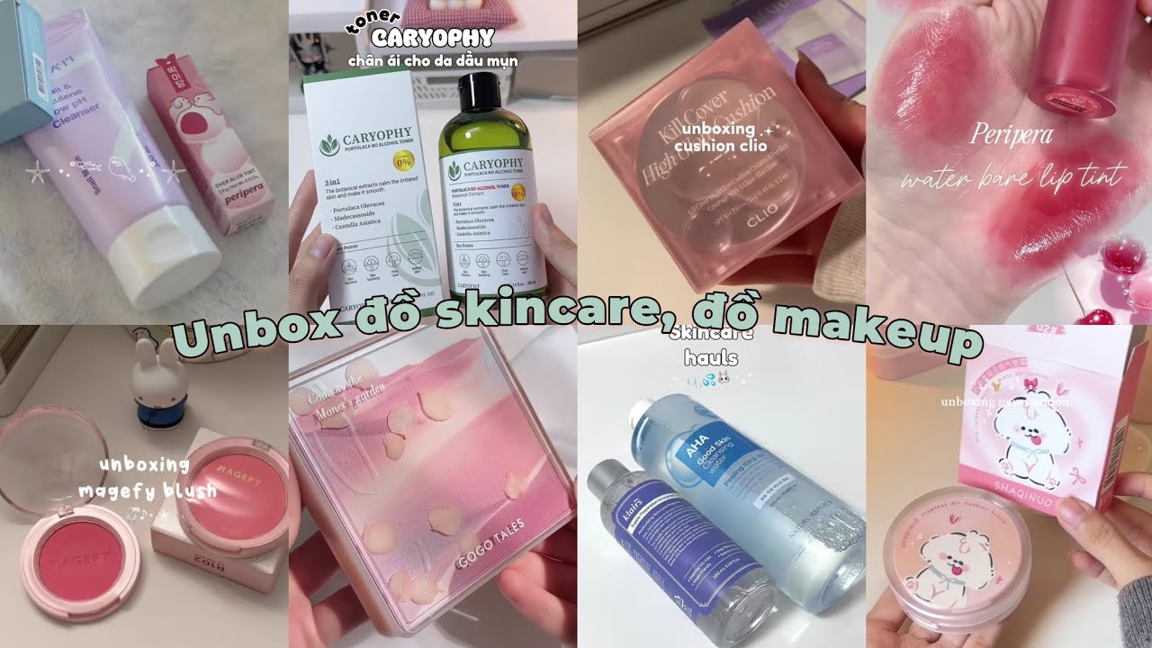 [Shopee Haul] Tổng hợp, review đồ makeup, skincare: nước tẩy trang, toner, phấn mắt, m&aacute; hồng..