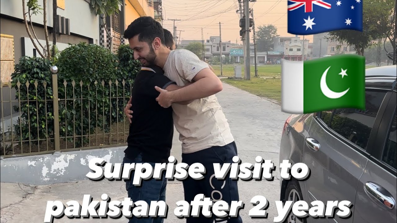 Surprise visit to Pakistan from Australia after 2 years// family reactions