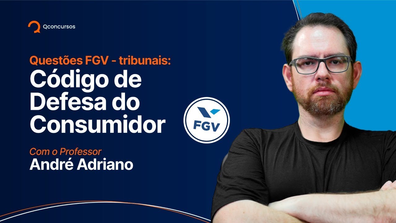 Questões de Código de Defesa do Consumidor da FGV #aovivo