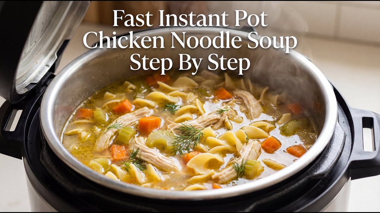 Fast Instant Pot Chicken Noodle Soup Cooking Guide Step By Step