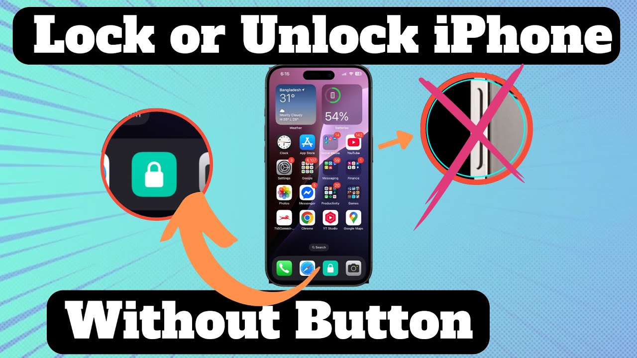 How to Lock or Unlock iPhone Display Without the Power Button