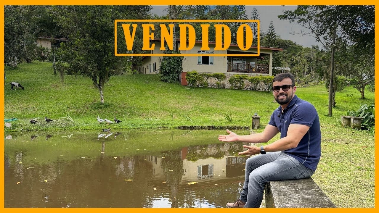 ESSE SÍTIO TEM LAGO, POMAR, ORQUÍDEAS E CHALÉS!