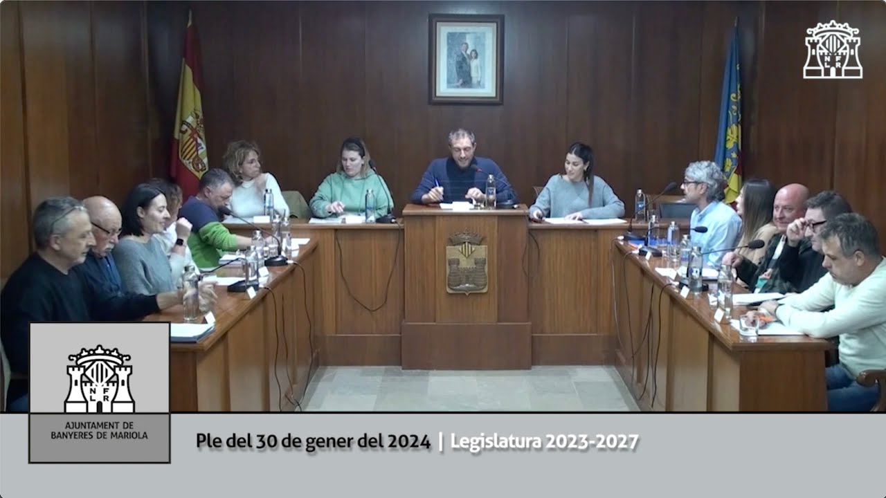 Ple del 30 de gener del 2024 | Legislatura 2023-2027