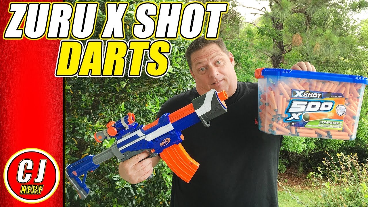 Zuru X Shot Darts Review | 2018 Compatible With Nerf Blasters ?
