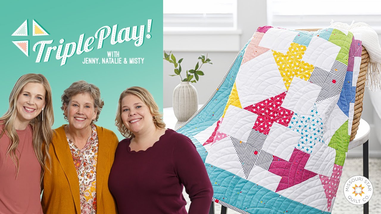 Triple Play: 3 New Churn Dash Quilts with Jenny Doan of Missouri Star (Video Tutorial)