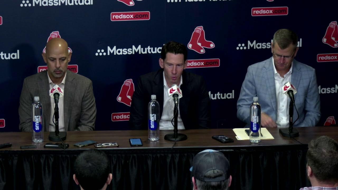 LIVE PRESS CONFERENCE: Red Sox President & CEO Sam Kennedy, CBO Craig Breslow, Manager Alex Cora