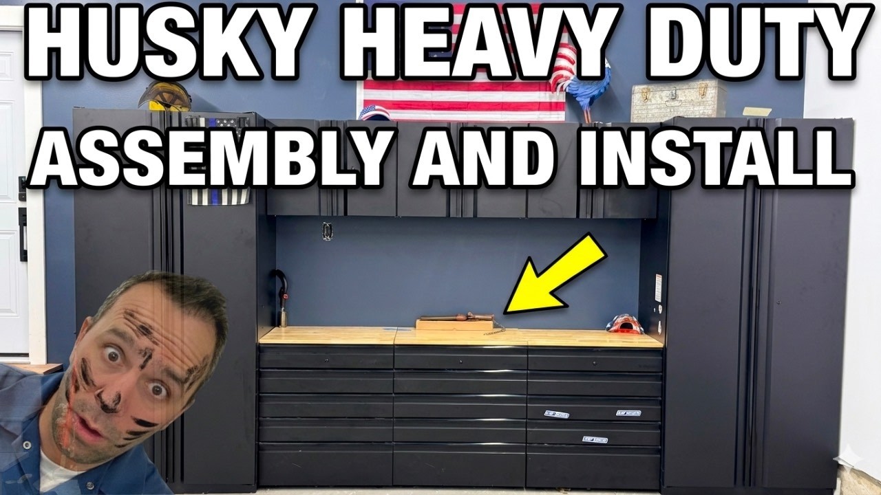 Husky Heavy Duty Garage Storage: EASY Install & HUGE Upgrade!