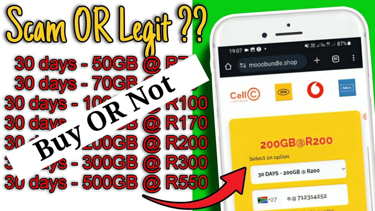 How To Buy Cheapest Data Plan On Telkom Mtn Vodacom Cell C | Scam OR Legit