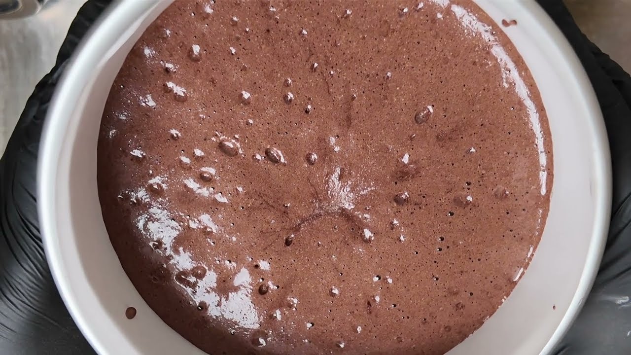 Chocolate Jiggly Cake | ASMR Baking Bliss 🍫🍰✨