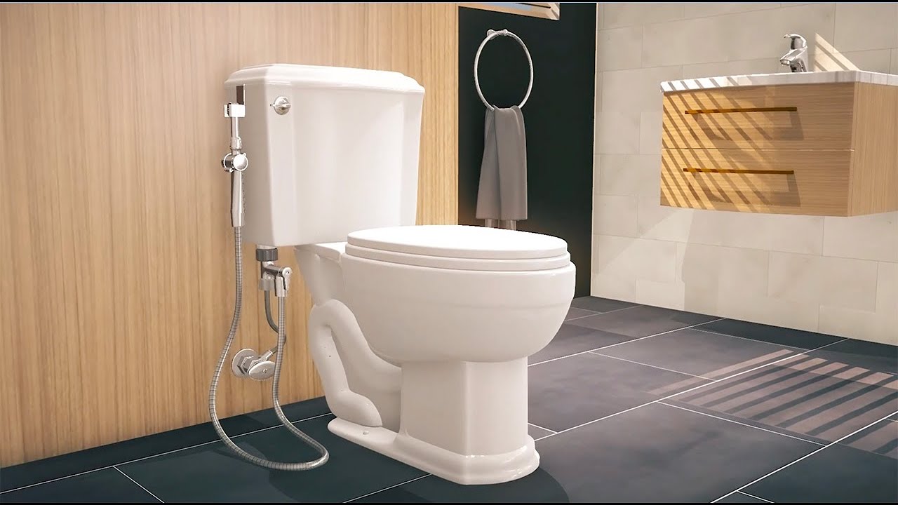 RinseWorks - Aquaus 360 Hand Held Bidet Sprayer for Toilet Installation Video