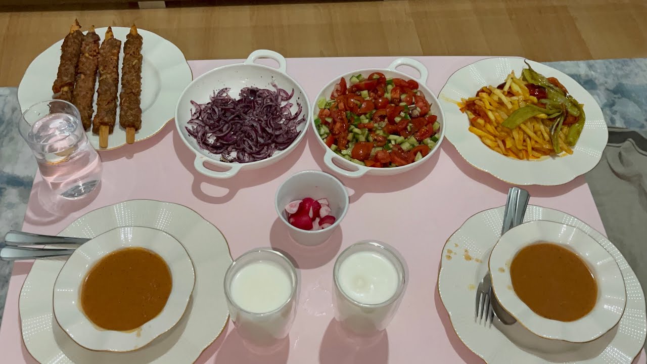 Kızımla Başbaşa İftar Yaptık ✔️ Tarhana Çorbası Adana Kebap Tarifi