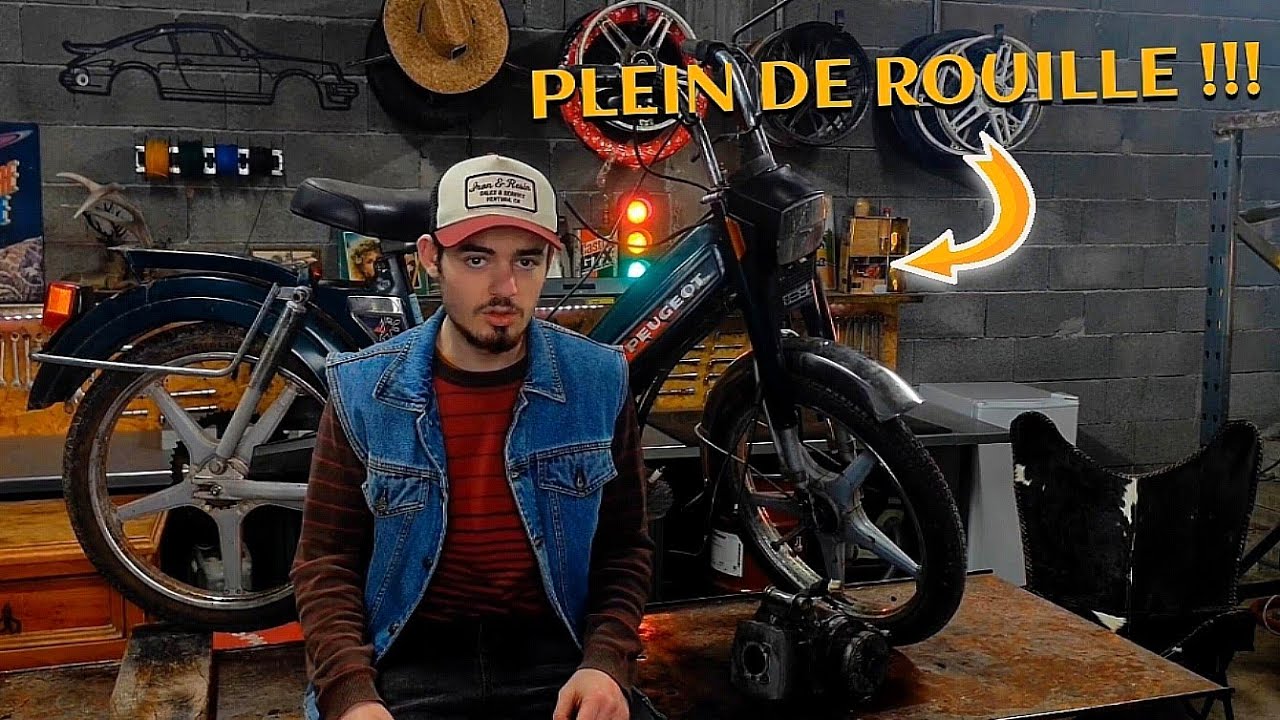 Je restaure ce Peugeot 103 tout rouillé... (il y a du boulot)