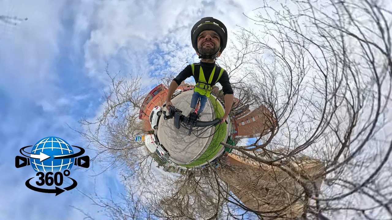 🚴☀️🌐 VIDEO 360-Puente de Vallecas-Av Buenos Aires ¡Mi primer video 360! #360 #ciclismourbano 