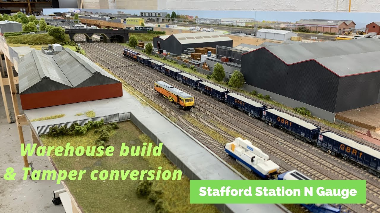 N Gauge Layout Update Warehouse and Tamper Build