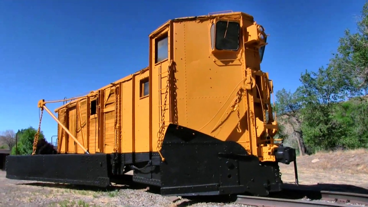 D&RGW, 1913, snow spreader on display in Helper, Utah