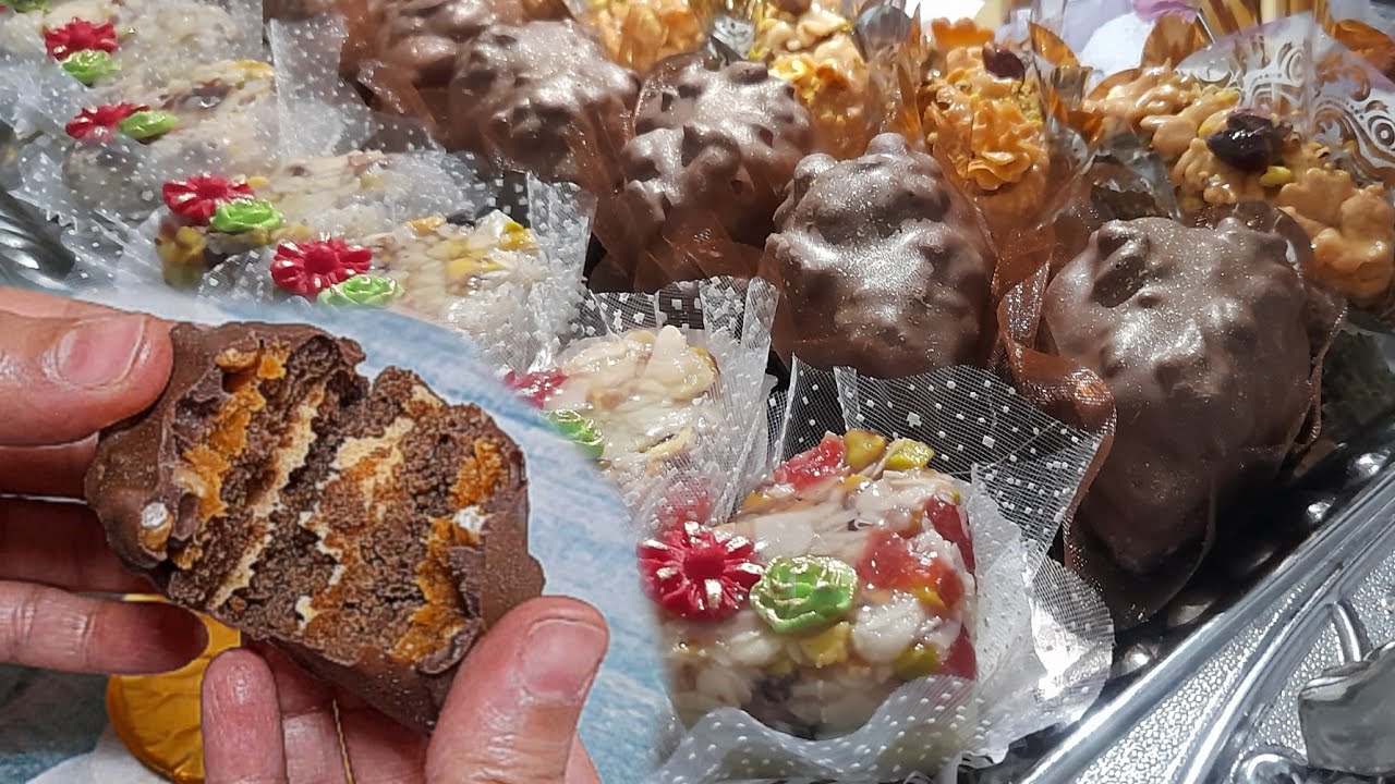 الجزء2:صابلي 🍫 سنيكرز  بالجوز والكرمال محشية بكريمة رووووعه ماتراطيش الوصفة جد مضبوطة ل13حبة👌