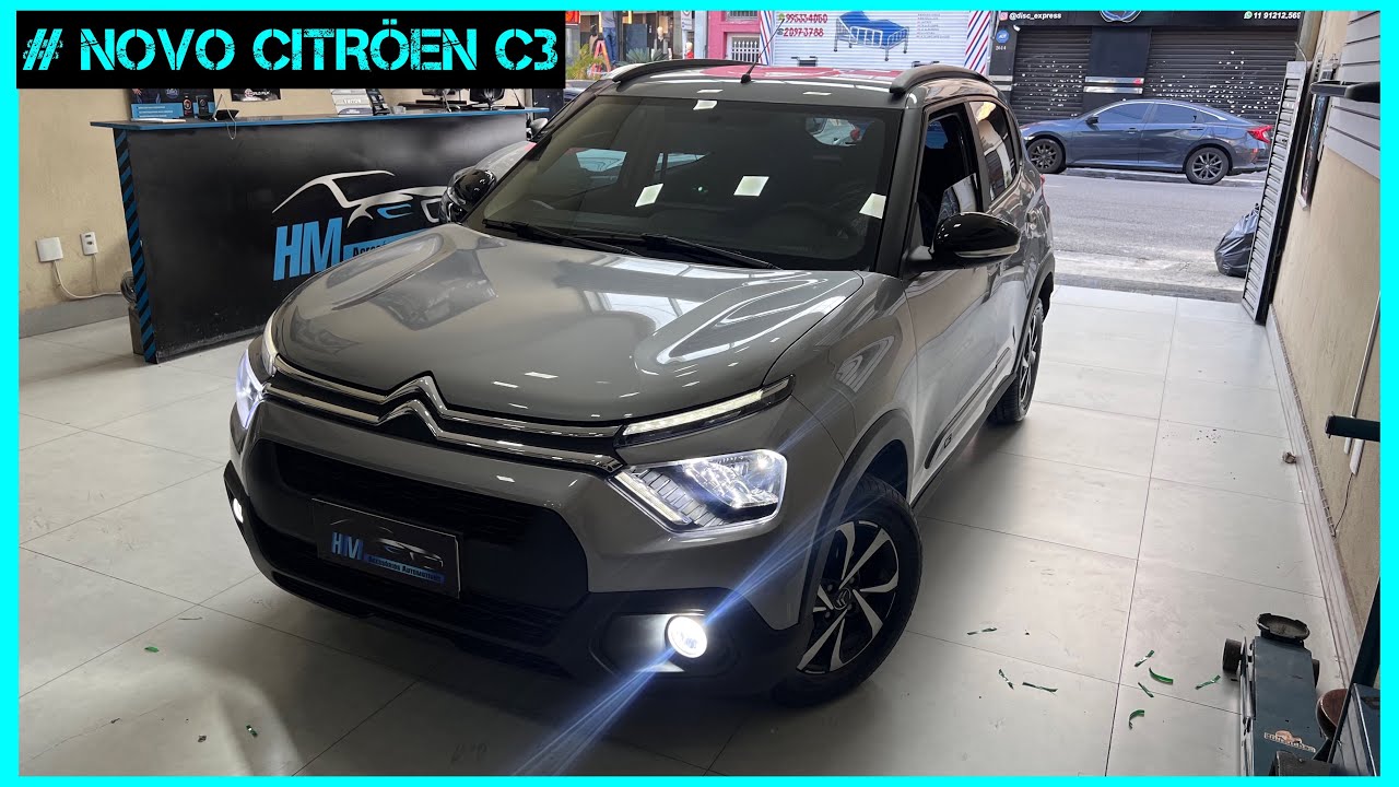 #NOVO CITRÖEN C3, instalamos kit led nos faróis, led interno , led na ré e no porta-malas