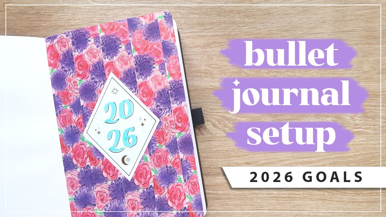 Оформление ежедневника Bullet Journal на 2026 год 🖊️ Цели и размышления для моего малого бизнеса