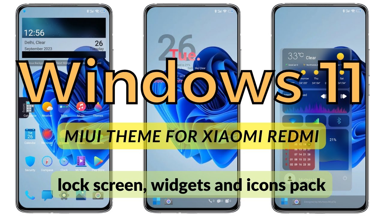 Best Windows 11 like MIUI theme