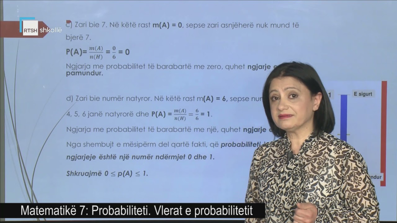 Matematikë 7 - Probabiliteti. Vlerat e probabilitetit.