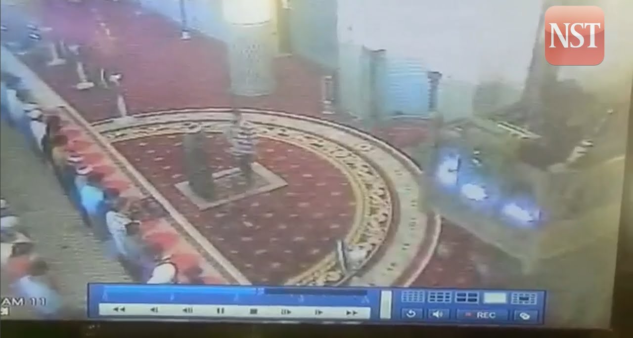 CCTV shows attack on Masjid Negara Imam