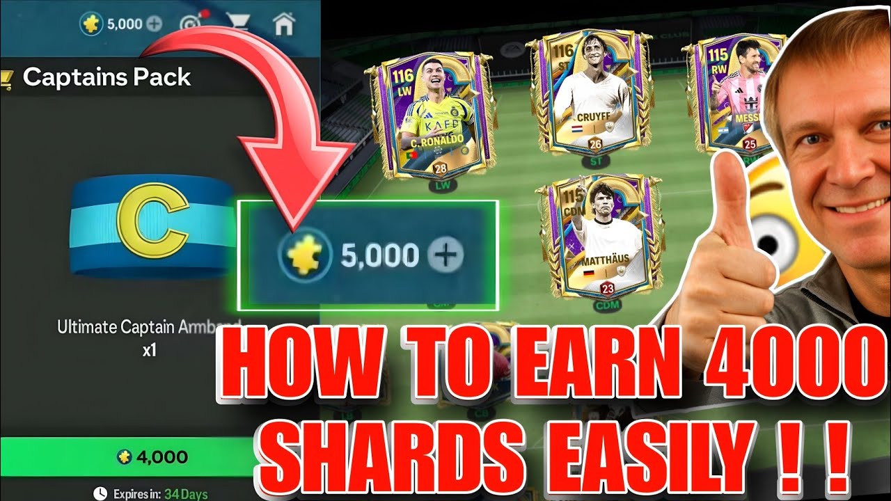 How to get Messi, Ronaldo, Cruyff for FREE in FC Mobile 25 | Captains event (4000 shards F2P)