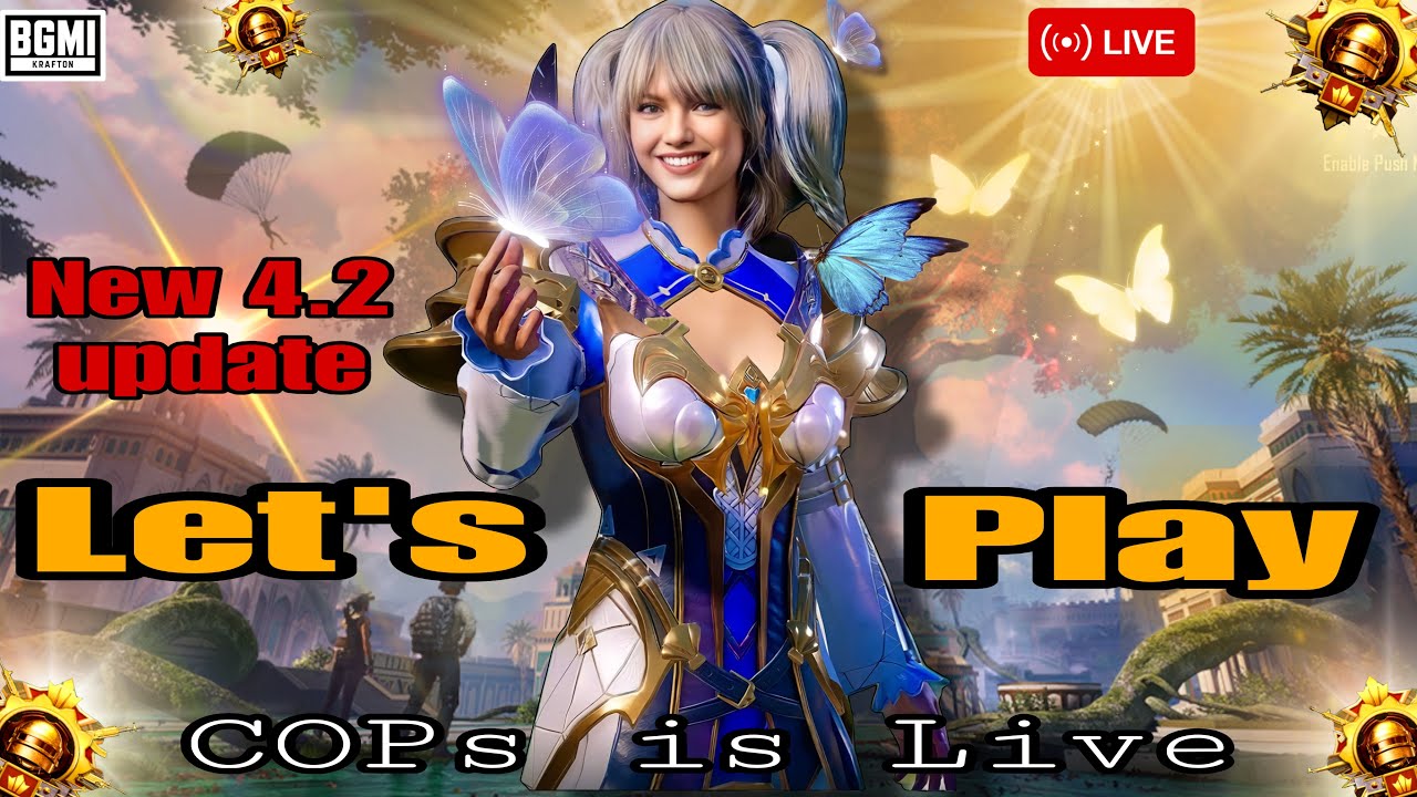 #COPS IS LIVE |NEW 4.2 UPDATE IS HERE | TARGET 15 kill | #bgmi #bgmilive #shortslive