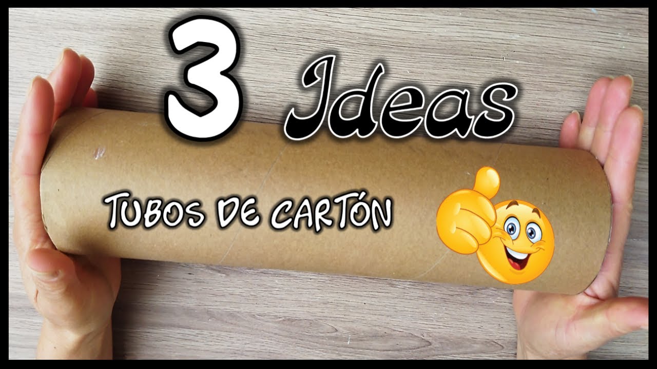 3 LINDAS IDEAS CON TUBOS GRANDES DE CARTÓN - Ideas con reciclaje - Crafts with cardboard tubes