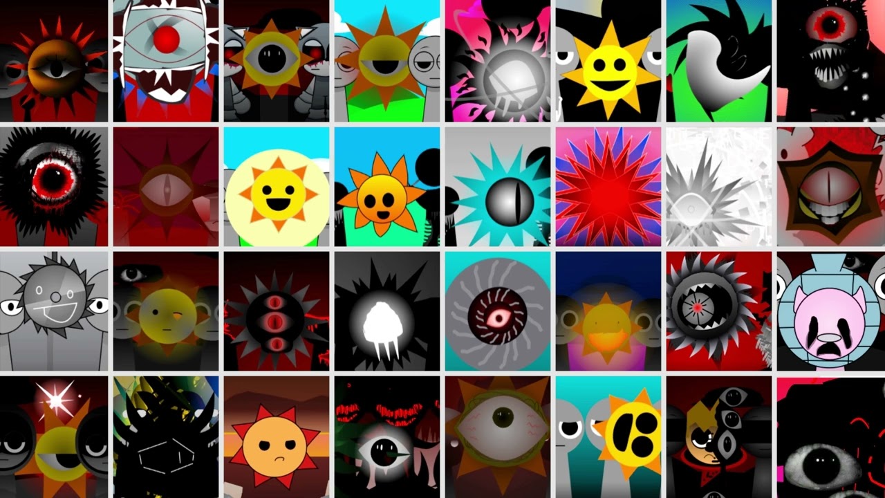 Incredibox Sprunki - Mr. Sun compilation in random stages and mods ( Part 40 ) | Pixel_sprunki
