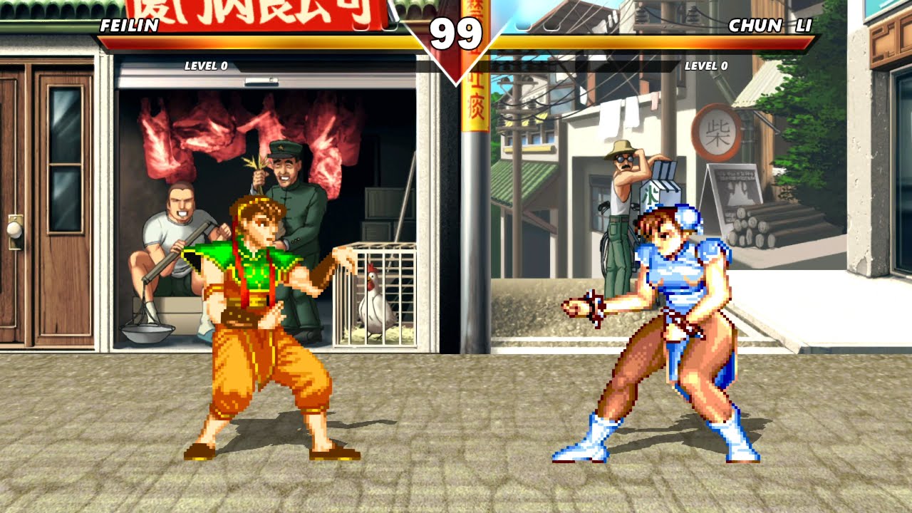 Feilin VS Chun Li - High Level Retro Fighting Gameplay!