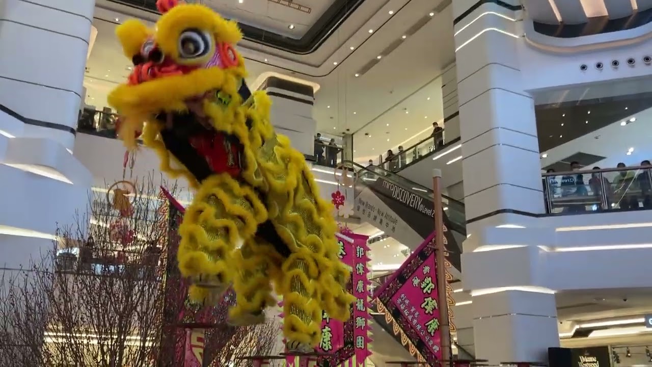 2023 Chinese New Year Amazing Lion Dance at Mira Place, Hong Kong