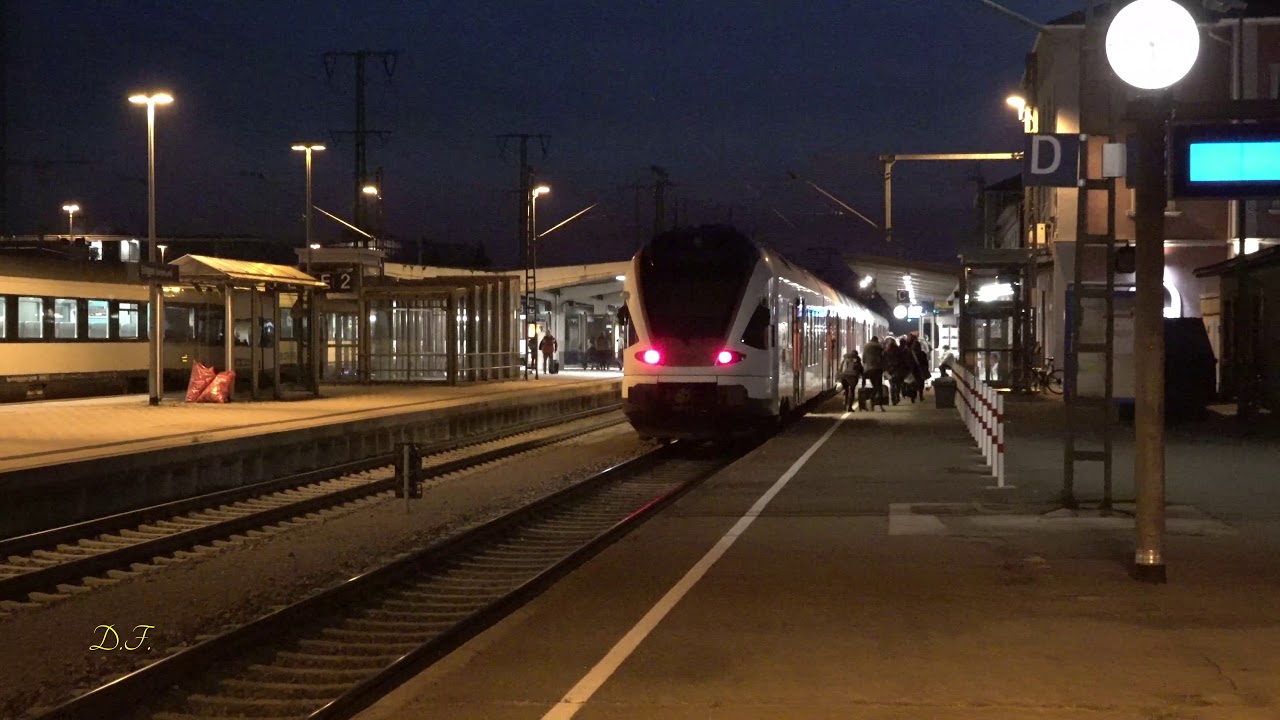 Ein und ausfahrende Züge, am Singener u. Engener Bahnhof ... 2018/19