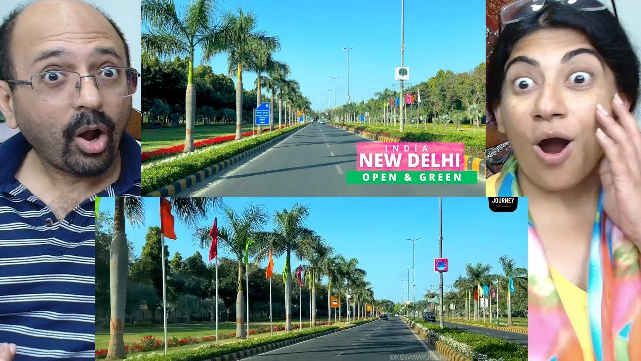 New India - Delhi Roads Beautification - Delhi is Magical | Open & Green - President House to AIIMS😍