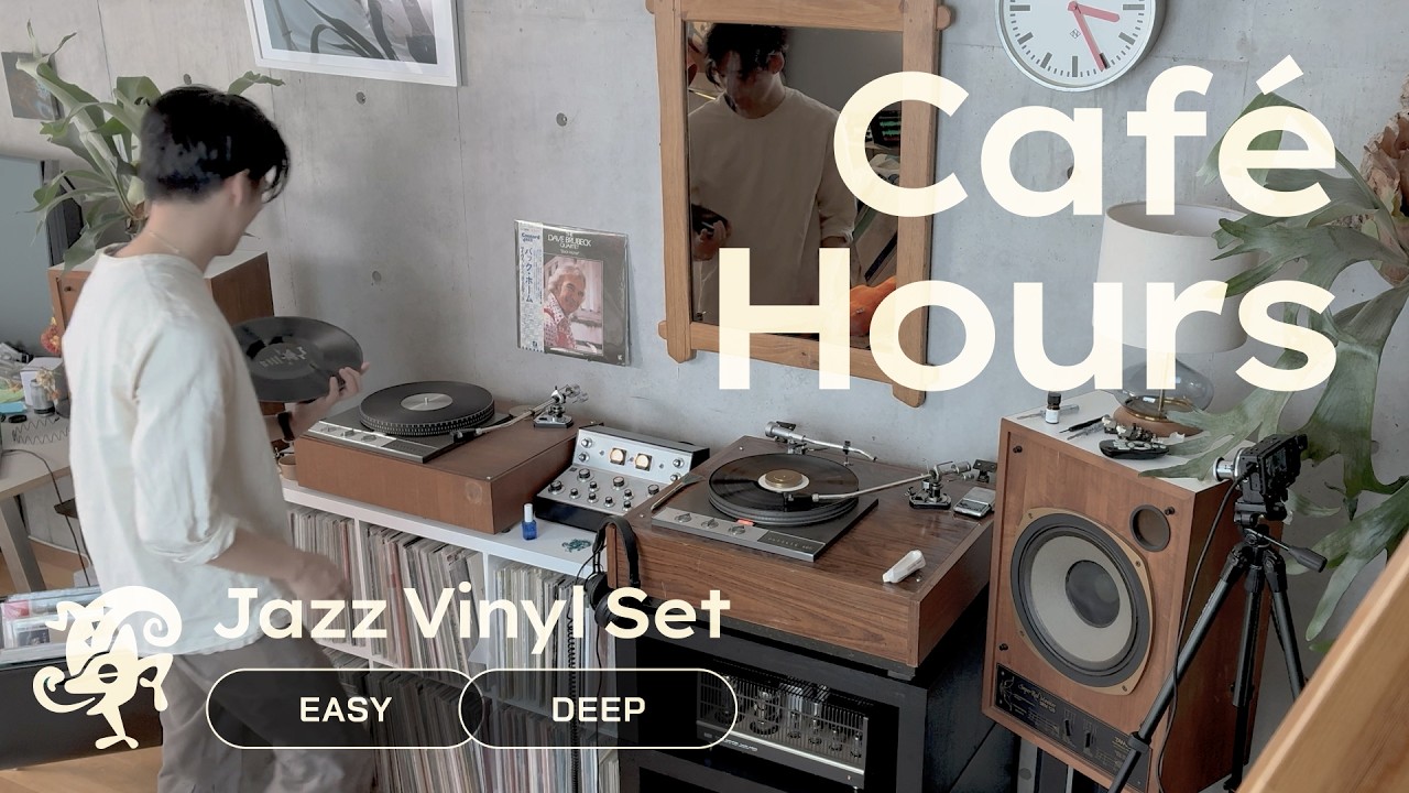 Caf&eacute; Hours Jazz Vinyl Set // Easy but Deep [56min / 4K / No AI]