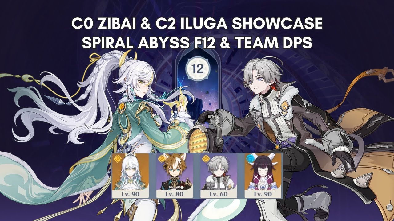 ZIBAI & ILLUGA IS HERE!! | C0R0 Zibai Spiral Abyss Floor 12 & DPS Showcase | Genshin Impact