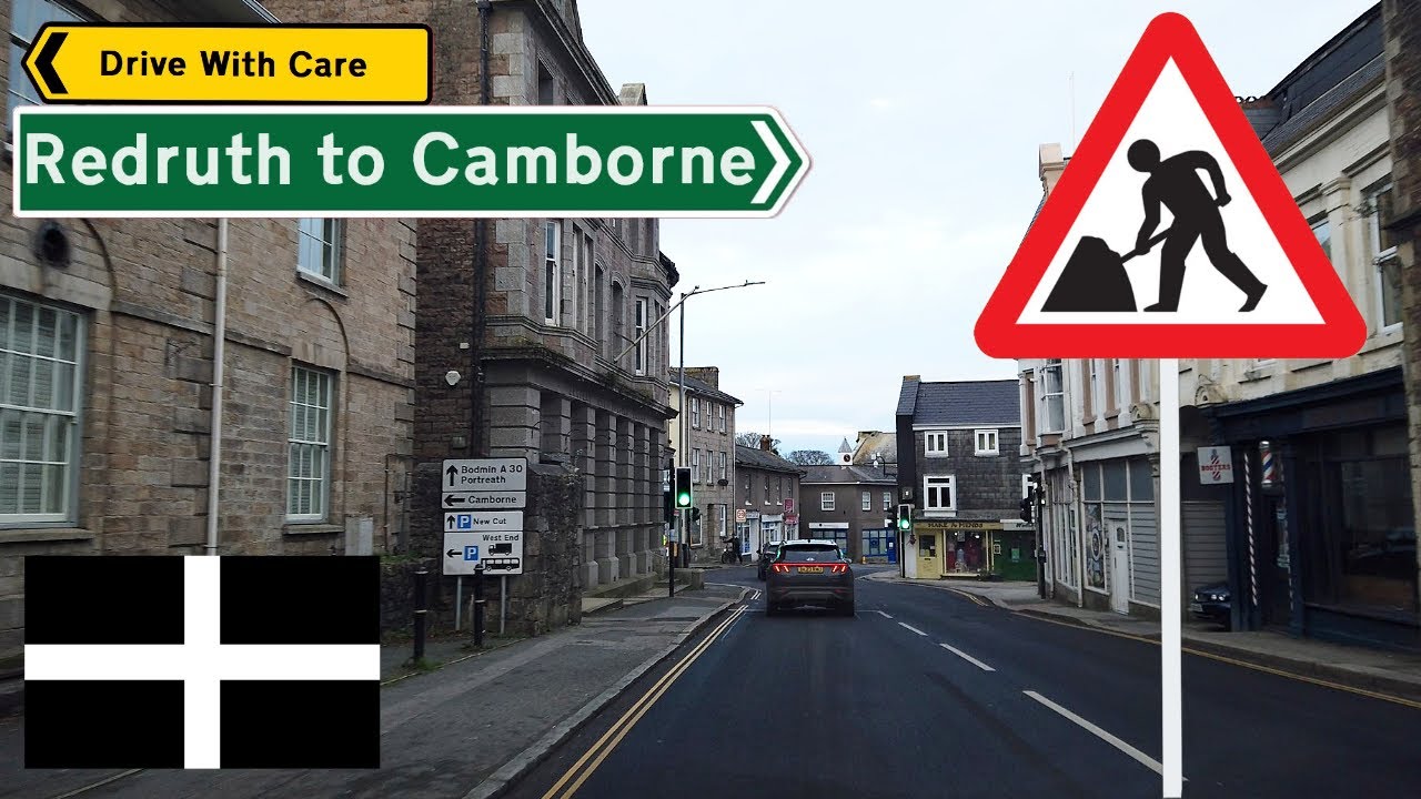 Driving Redruth to Camborne (Cornwall)
