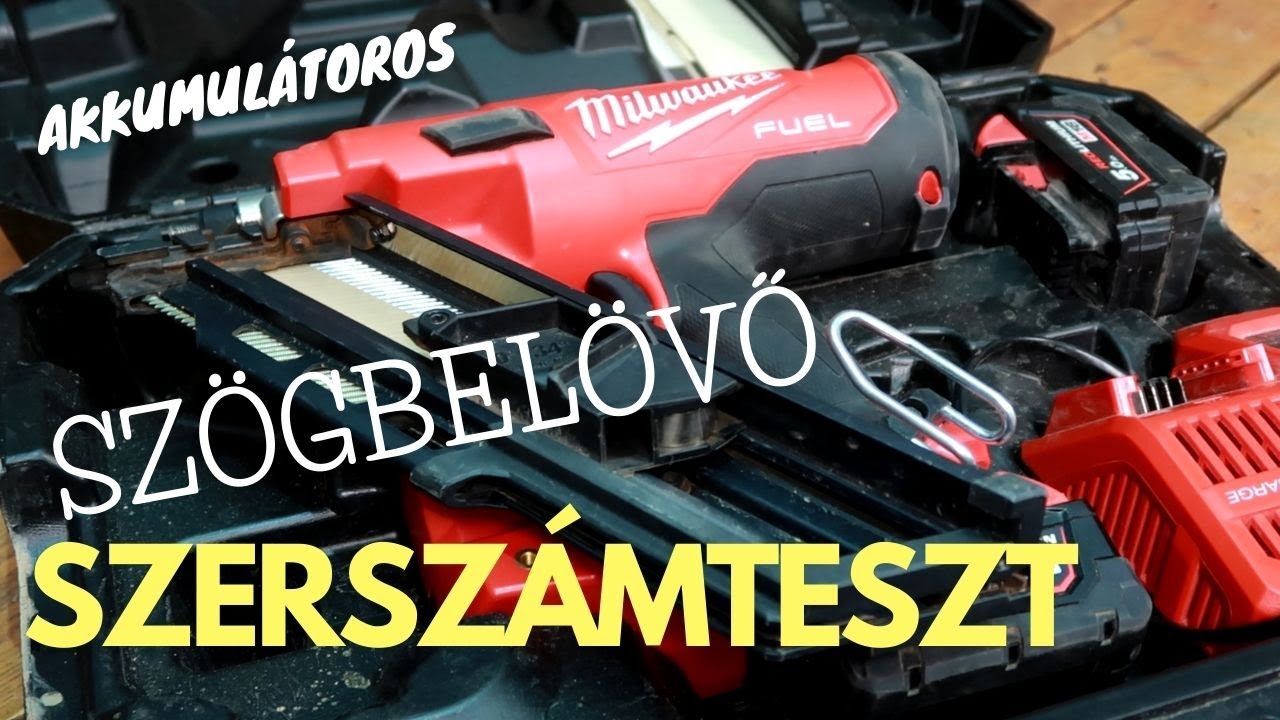 Milwaukee M18 FFN-502C FUEL - Akkumulátoros szögbelövő - Szerszámteszt