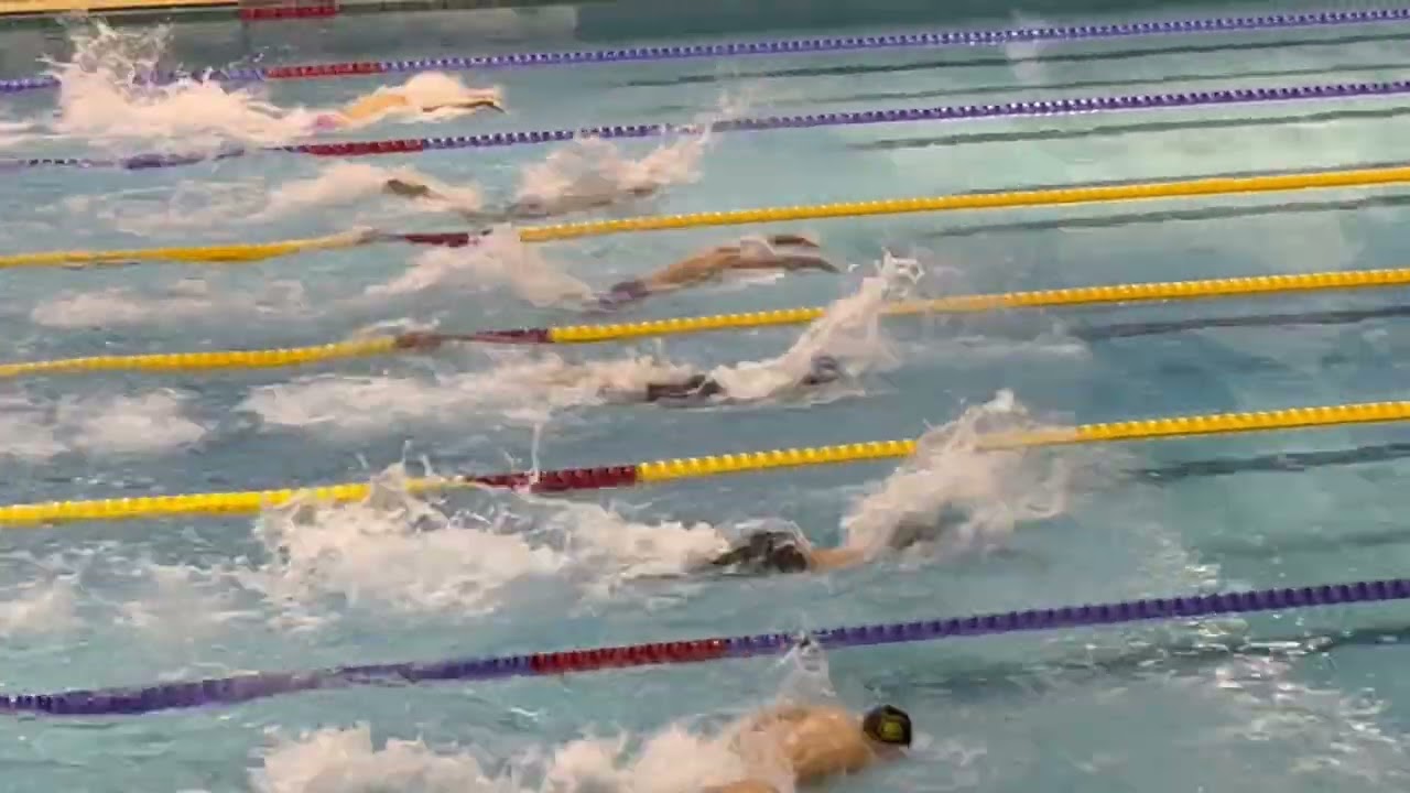 George Baniotis swimming 50m BUTTERFLY lane 6