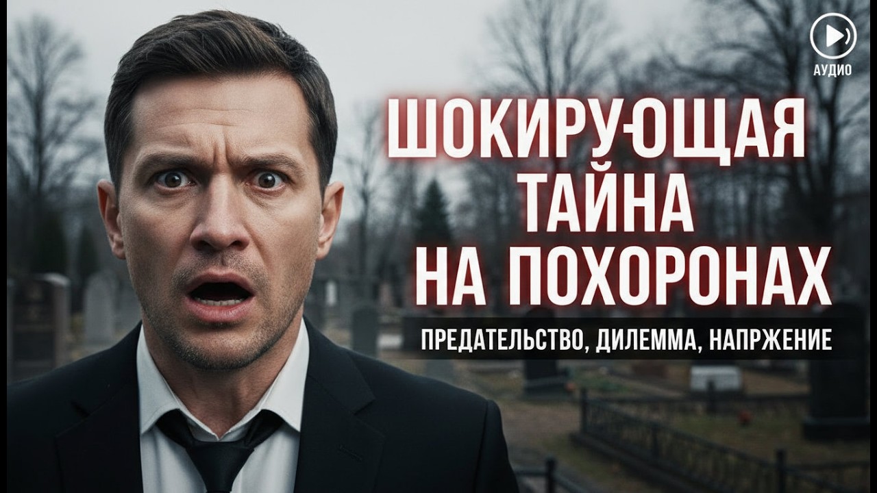 На похоронах отца жена вышла 'подышать'. Проследив, я увидел измену.