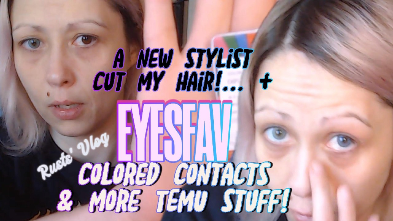 EYESFAV Color Contacts & I have a new STYLIST! | a day in my life VLOG