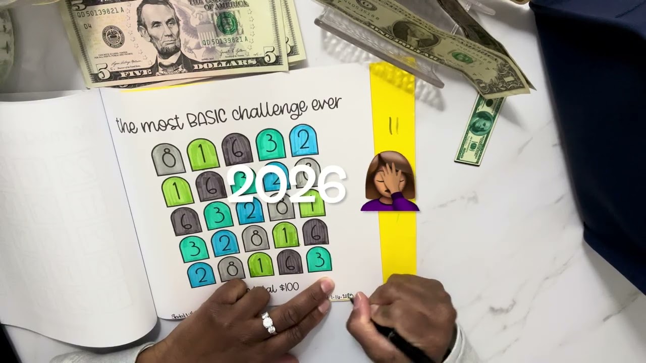 100 Envelopes Saving Challenge| The Most Basic Savings| $820 Friday Saving Challenge