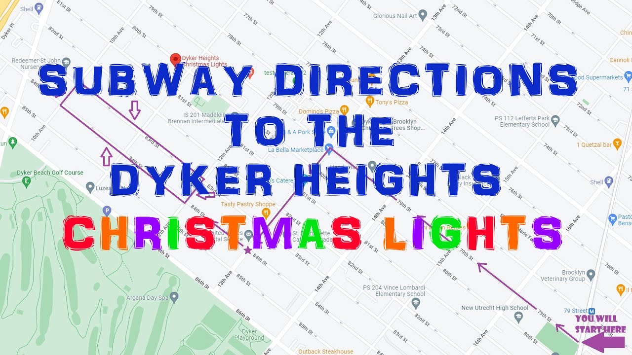 How to View the Dyker Heights Christmas Lights &ndash; Easy Directions by Subway