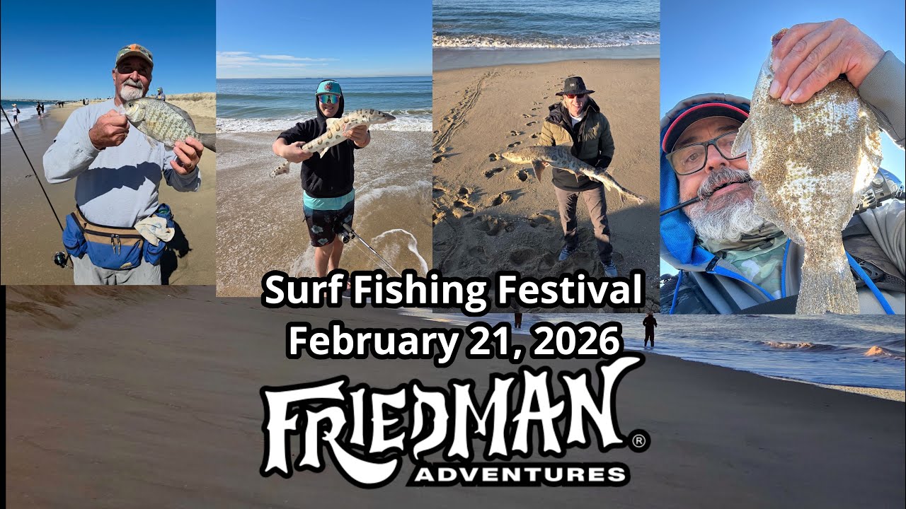 Friedman Adventures Surf Fishing Fest: Leopard Sharks, 9 Walleye Perch & Halibut Jumping