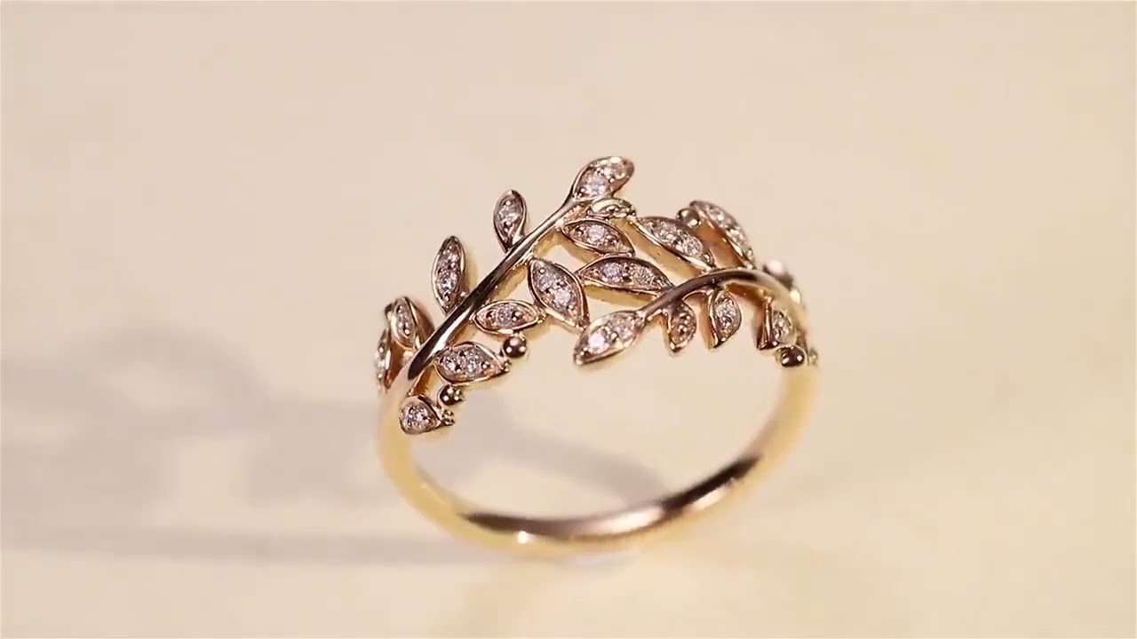 Pink Diamond Tiara Shape Statement Ring_zs044