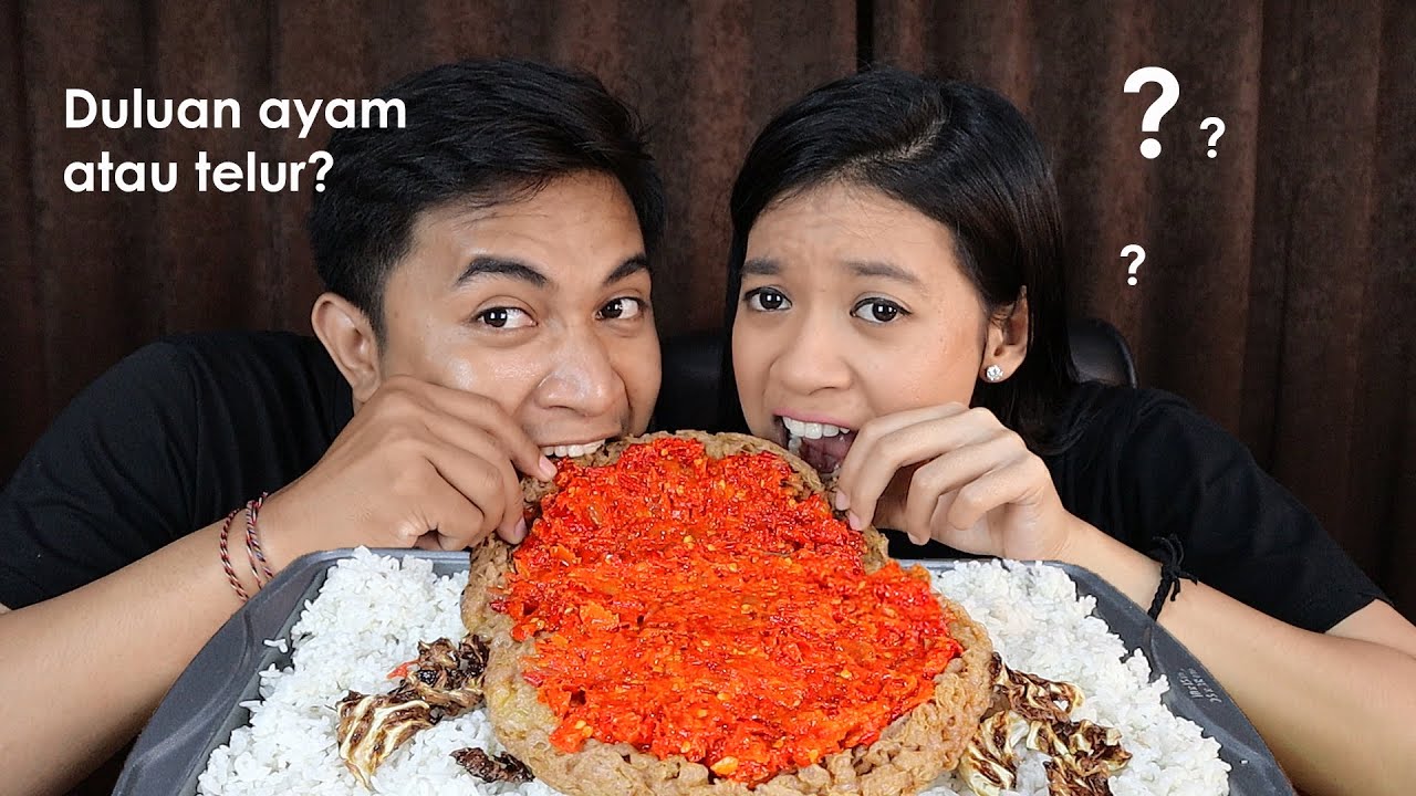 MUKBANG 5 TELUR JADI 1 PAKE SAMBEL MERCON |  GEDE & PEDES bareng Ricarica96 #reviewmasakanpacar