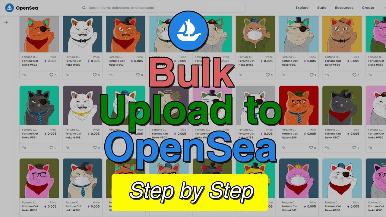 Easy Bulk Upload to Opensea (Step by step)