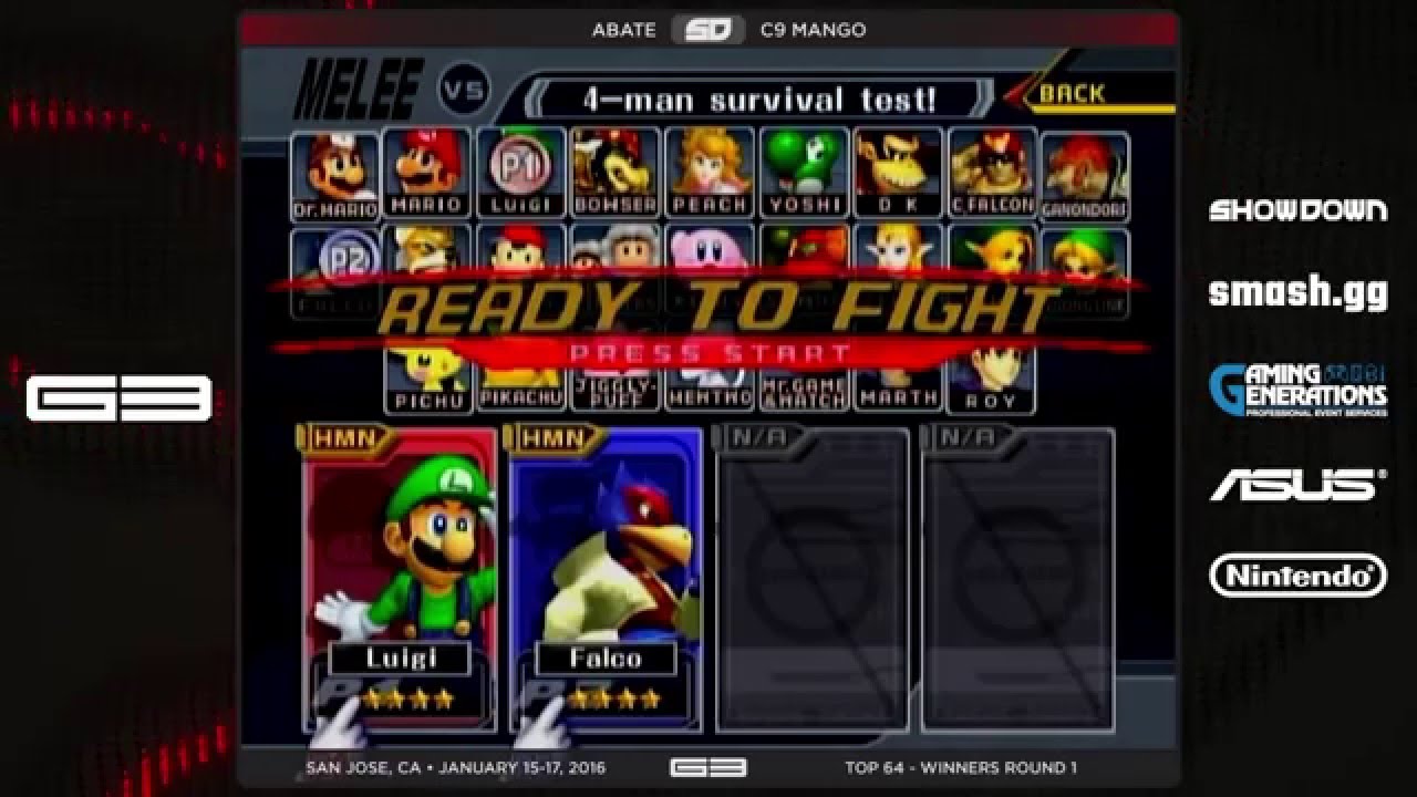 GENESIS 3 - Abate (Luigi) vs C9 Mango (Falco) - Melee Top 64 - WR1