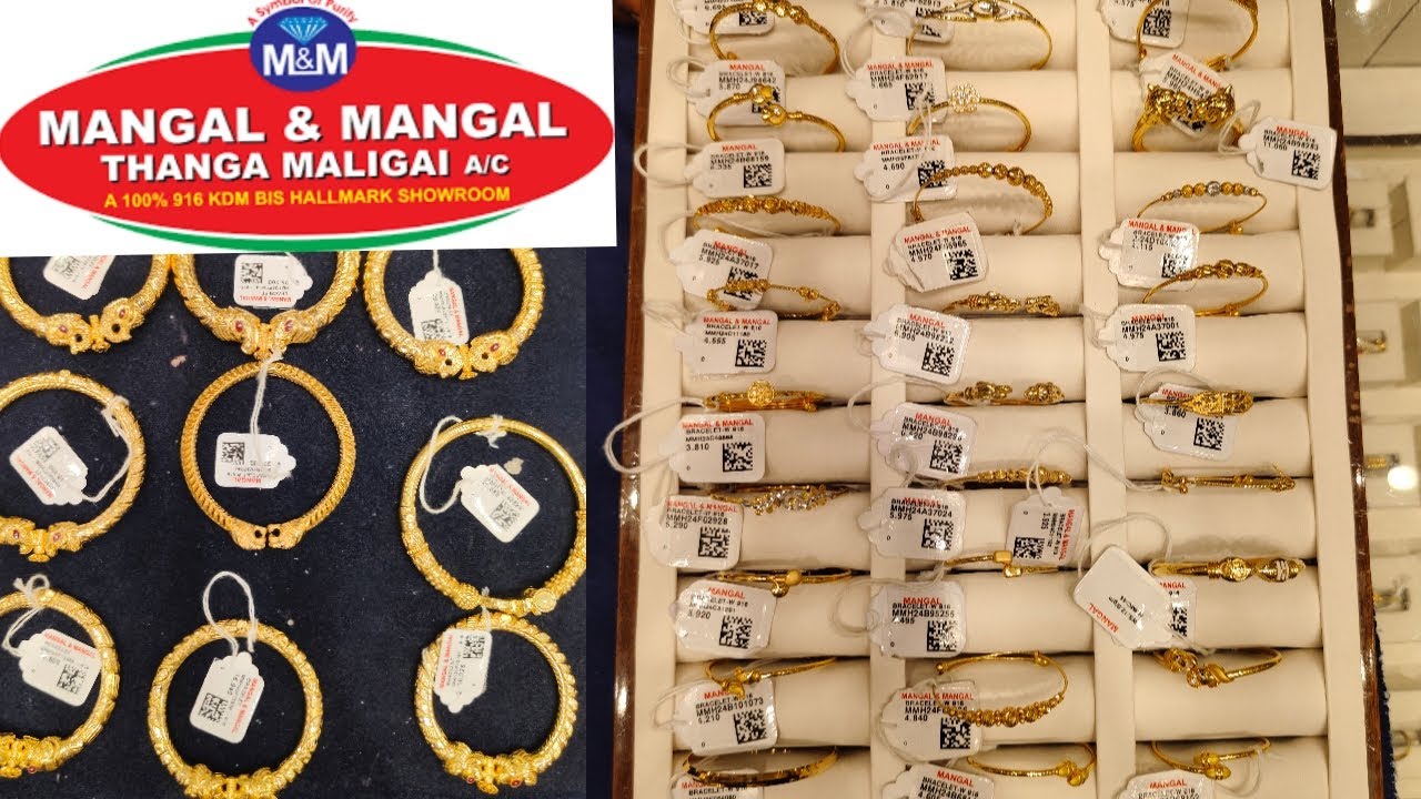 6 gram starting from Single bangle/ bracelet/ baby bracelet and kaappu/ men kaappu/ Mangal & Mangal